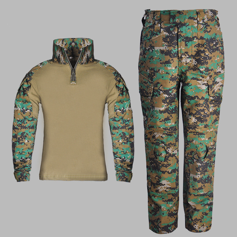 어린이 위장 훈련 복장 어린이 야외 필드 캠핑 사냥 군사 전투 유니폼 전술 셔츠 바지